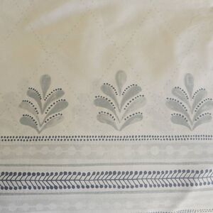 Full/Queen Boll & Branch Duvet Cover, Organic Ctn. Dot Blossom Wht/Grey,NWOT